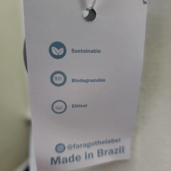 Farago The Label Lucia Triangle Bikini Top in Yellow Floral - NWT - Picture 7 of 12